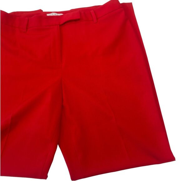 Chaus New York Women Orange Professional Trousers Pant SZ 12 Slim Straight Legs - Picture 13 of 13